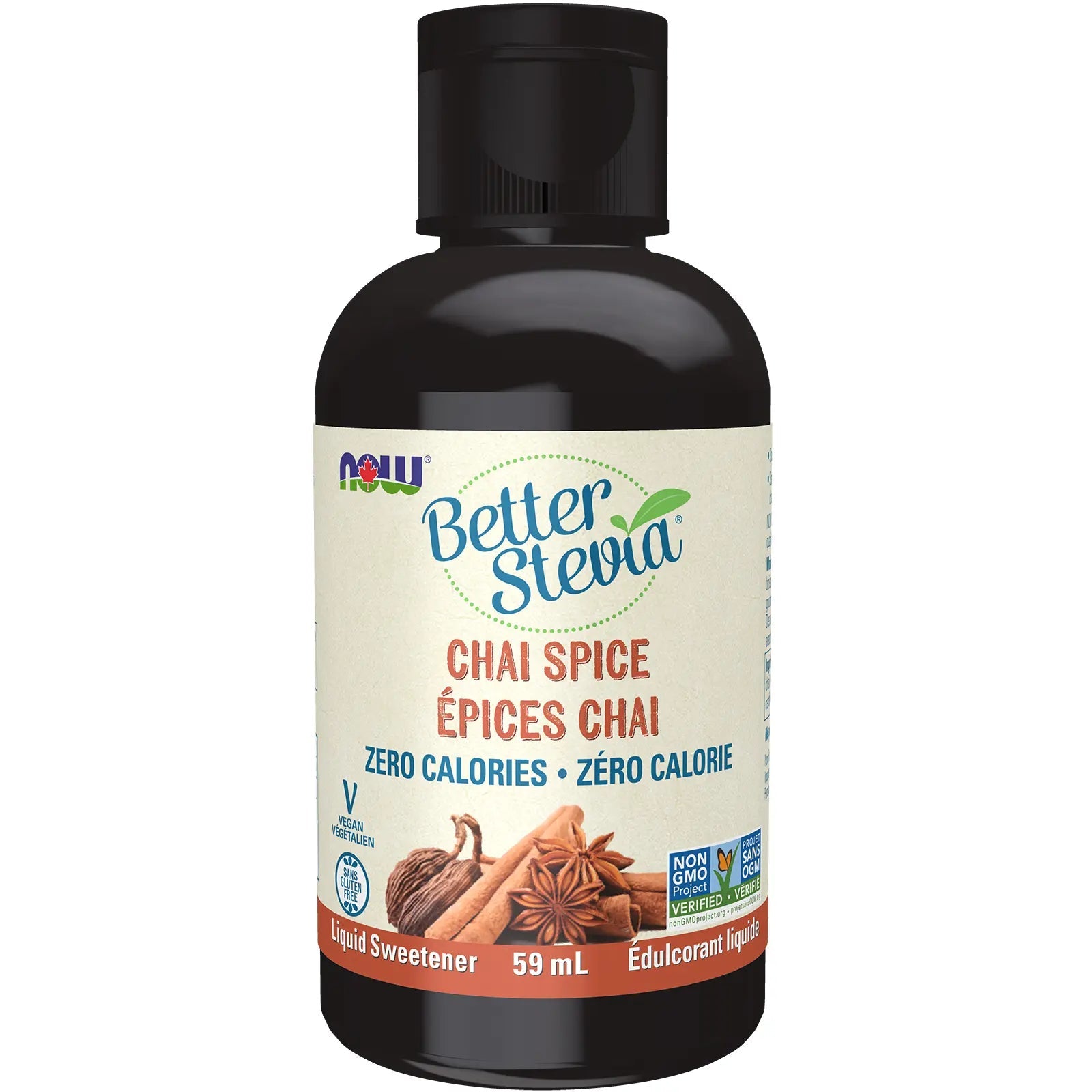 Now BetterStevia® Liquid, Chai Spice 59mL - Nutrition Plus