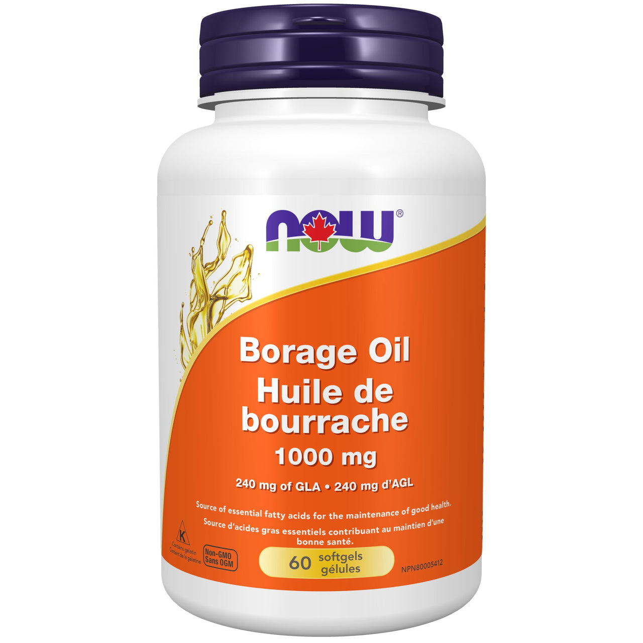 Now Borage Oil 1,000mg 60 Softgels - Nutrition Plus