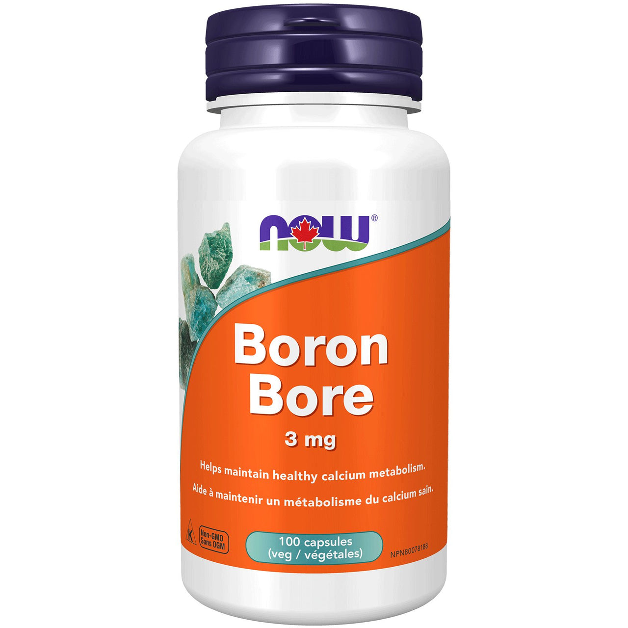 Now Boron 3mg 100 Veg Capsules - Nutrition Plus