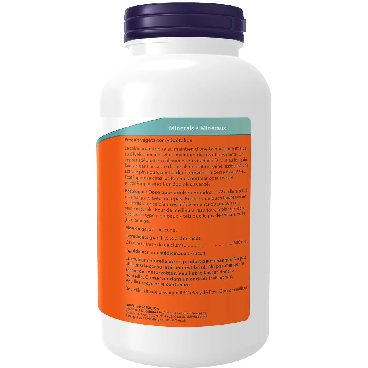 Now Calcium Citrate Powder 227 Grams - Nutrition Plus