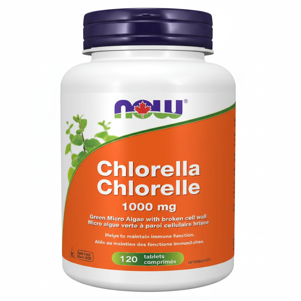 Now Chlorella 1,000mg Broken Cell Wall 120 Tablets - Nutrition Plus