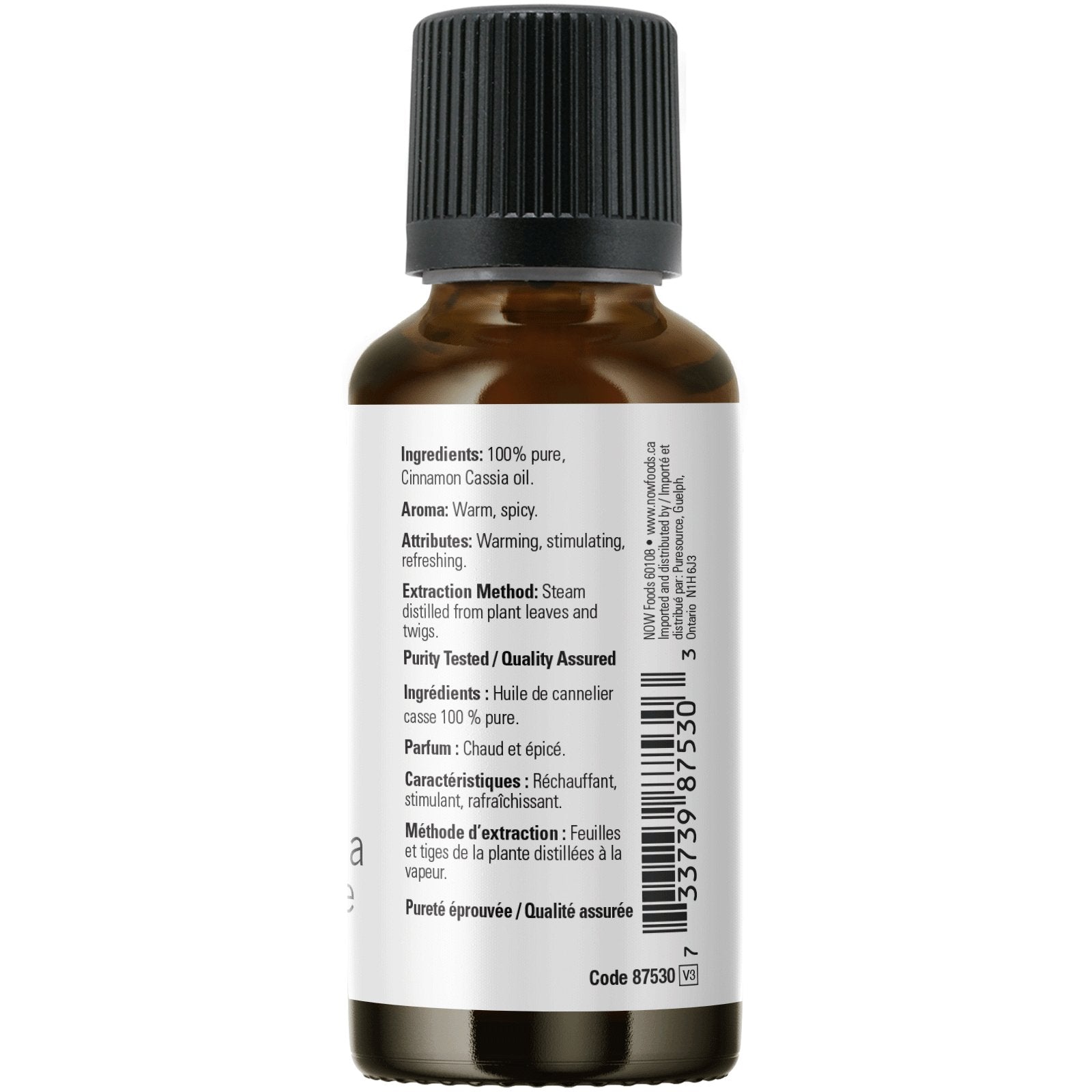 Now Cinnamon Cassia Oil 30mL - Nutrition Plus