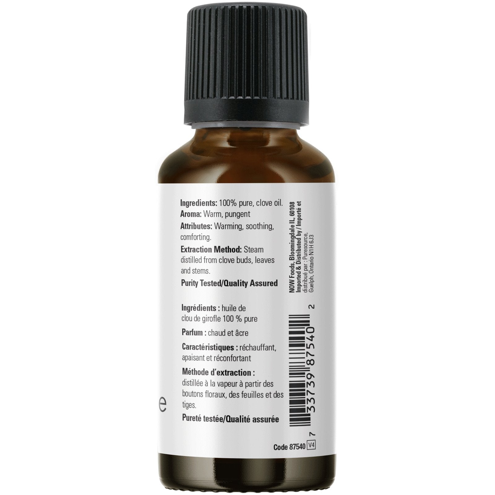 Now Clove Oil, 100% Pure 30mL - Nutrition Plus