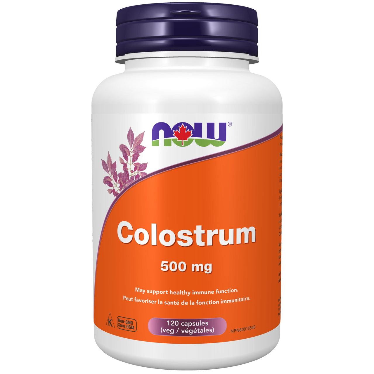 Now Colostrum 500mg 120 Veg Capsules - Nutrition Plus