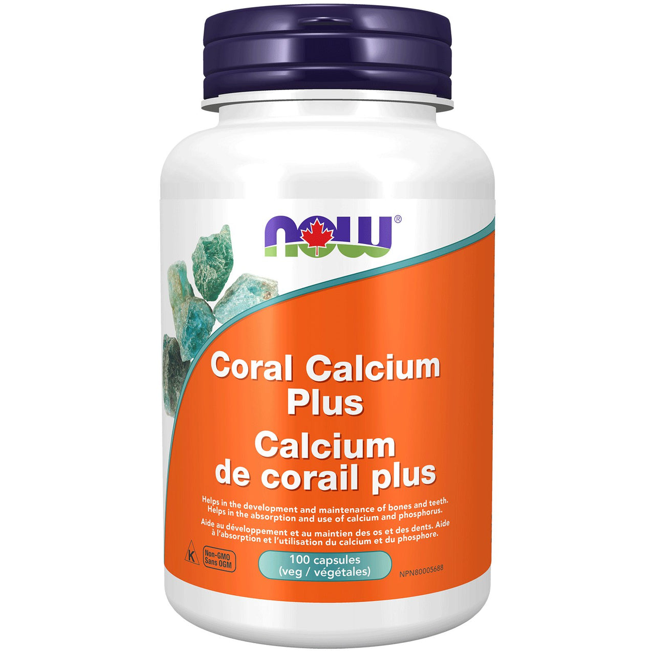 Now Coral Calcium Plus 100 Veg Capsules - Nutrition Plus
