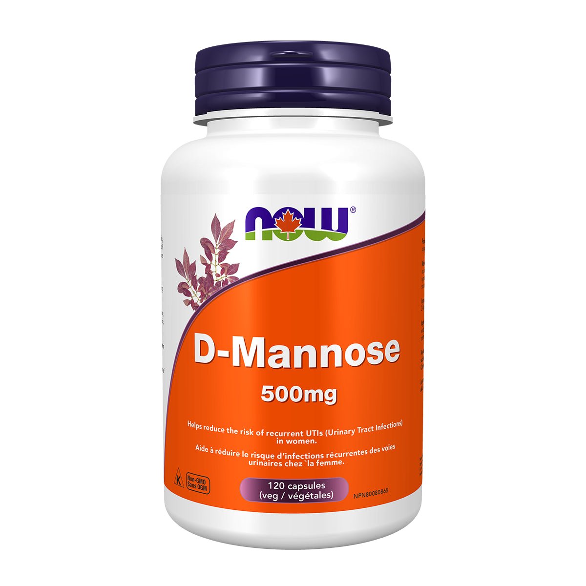 Now D - Mannose 500mg 120 Veg capsule - Nutrition Plus