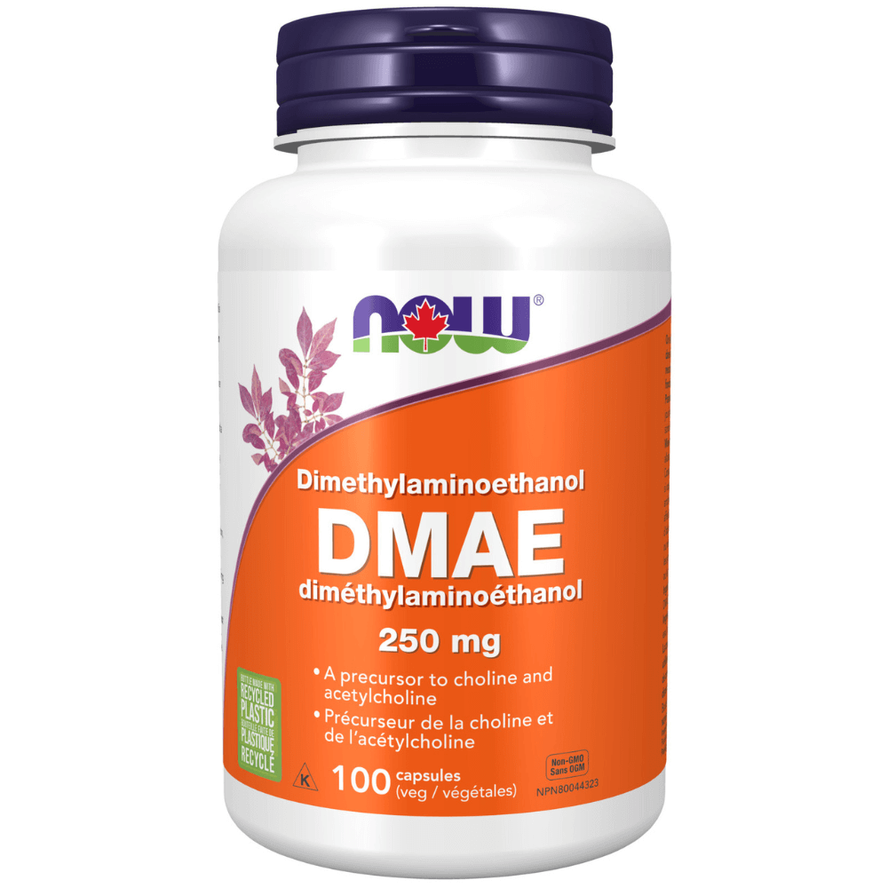 Now DMAE 250mg 100 Veg Capsules - Nutrition Plus