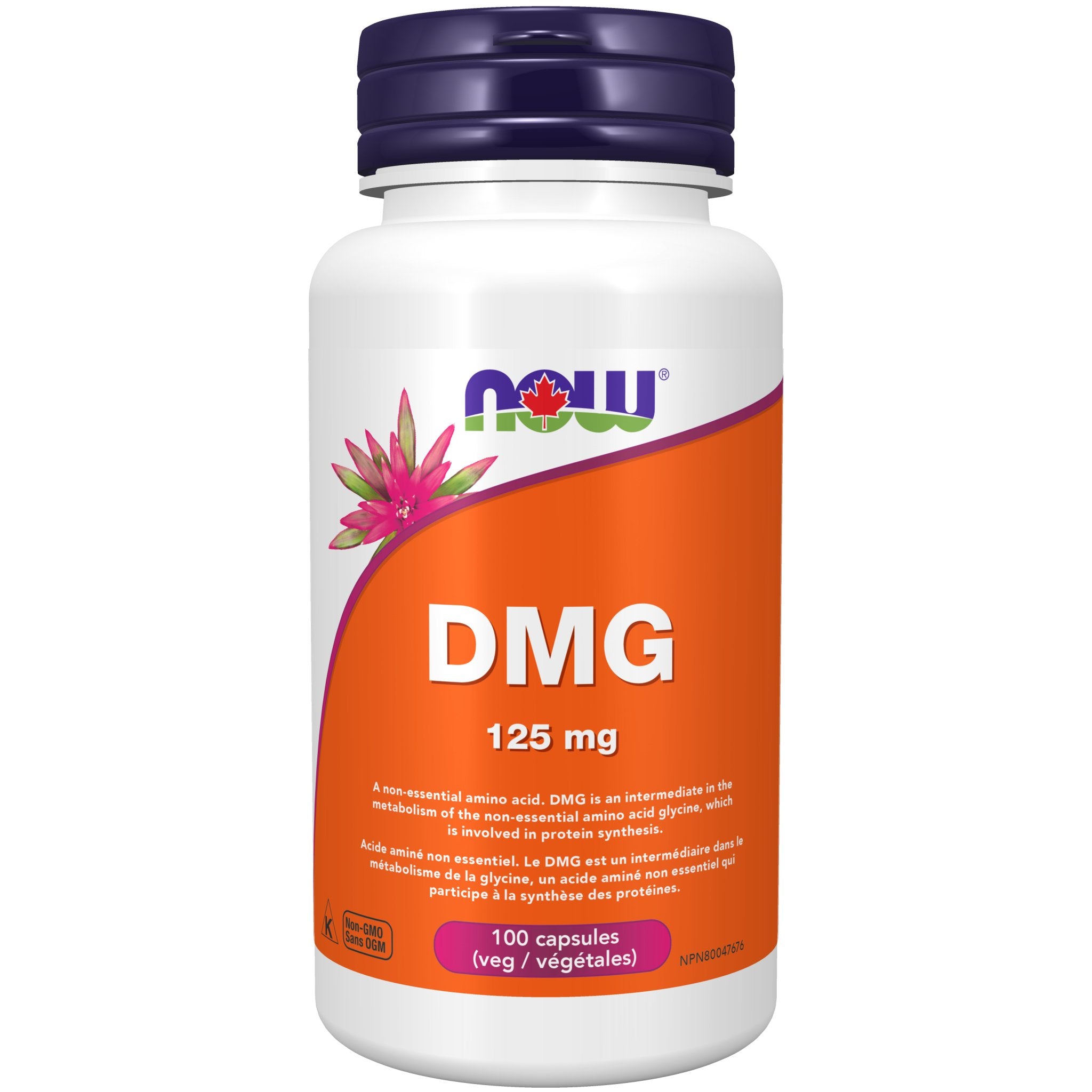 Now DMG 125mg 100 Veg Capsules - Nutrition Plus