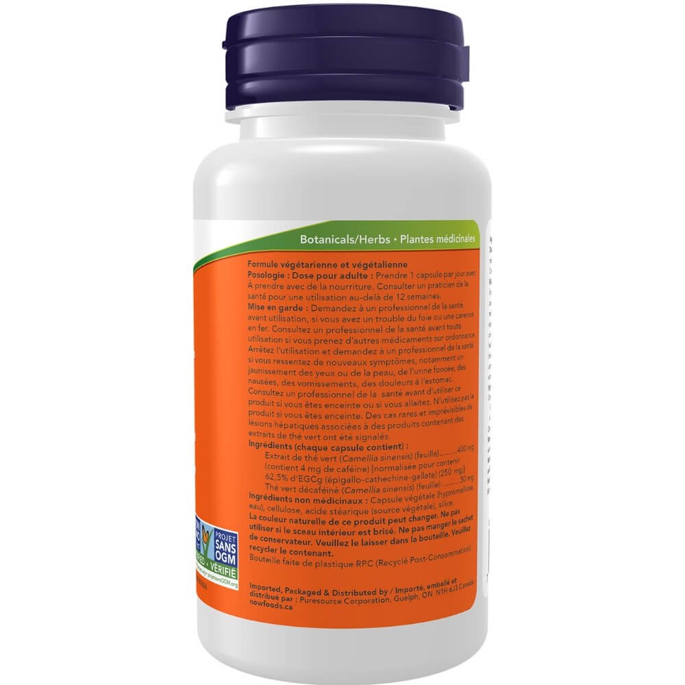 Now EGCg Green Tea Extract 400mg 90 Veg Capsules - Nutrition Plus