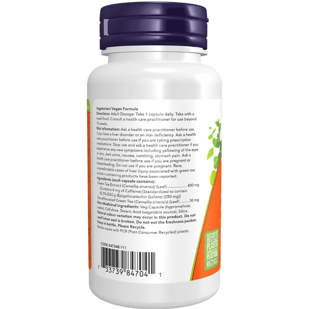 Now EGCg Green Tea Extract 400mg 90 Veg Capsules - Nutrition Plus