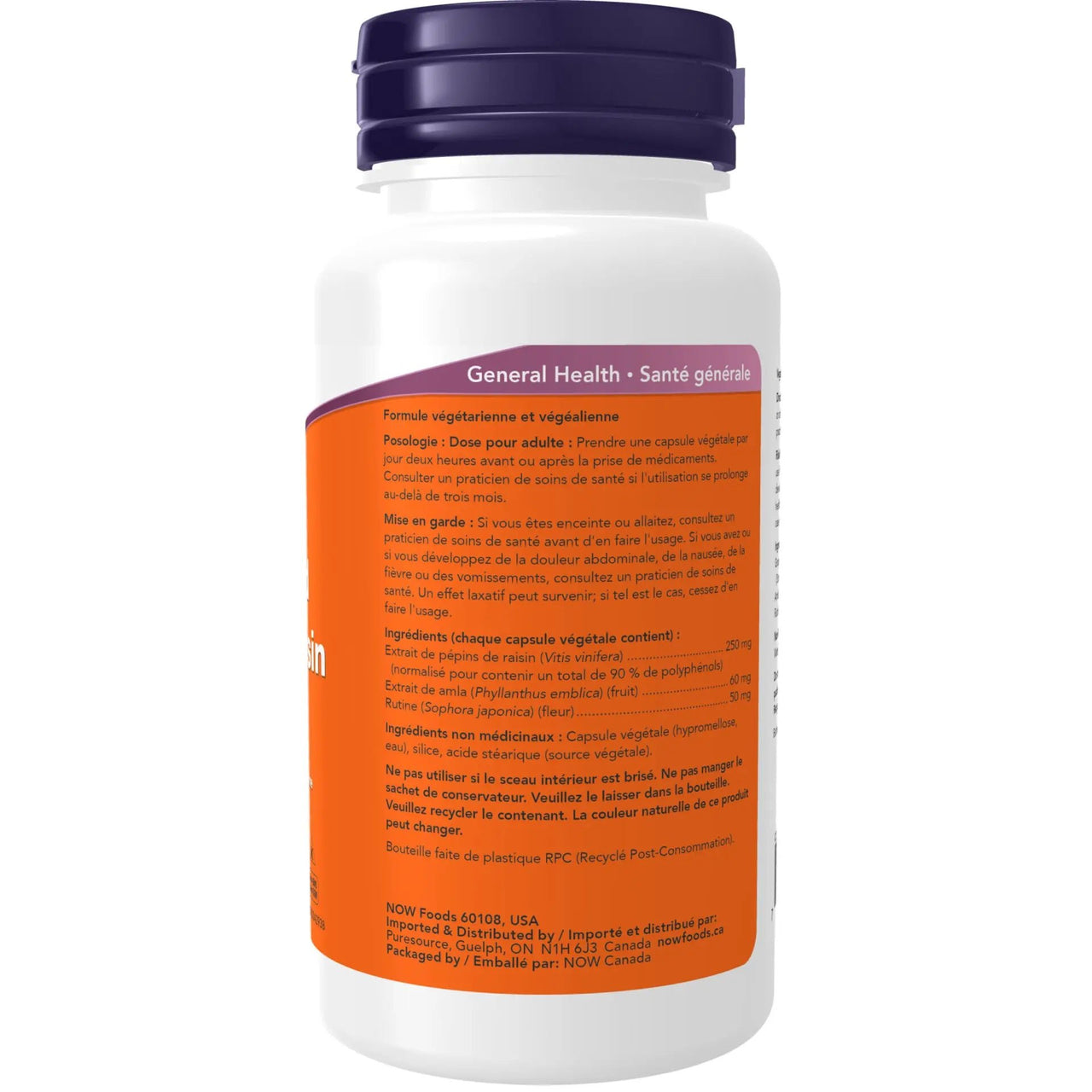 Now Grapeseed Extract 90 Veg Capsules - Nutrition Plus