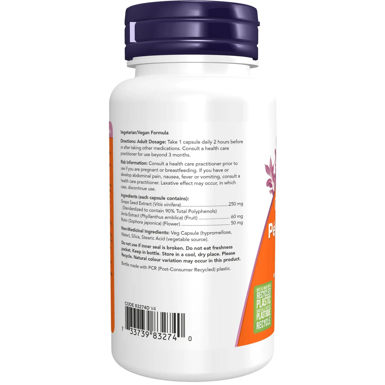 Now Grapeseed Extract 90 Veg Capsules - Nutrition Plus