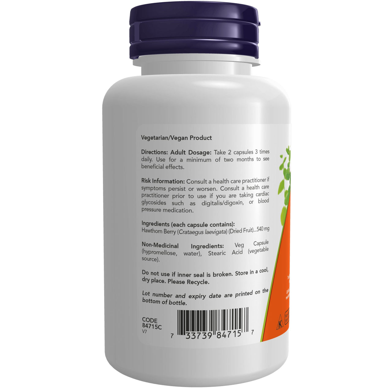 Now Hawthorn Berry 100 Veg Capsules - Nutrition Plus