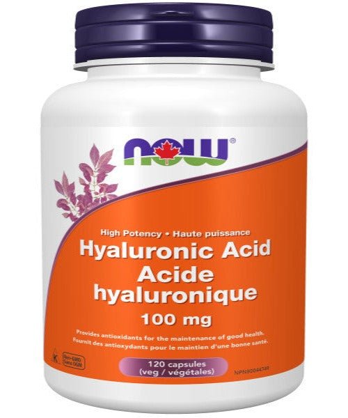 Now Hyaluronic Acid 100mg Veg Capsules - Nutrition Plus