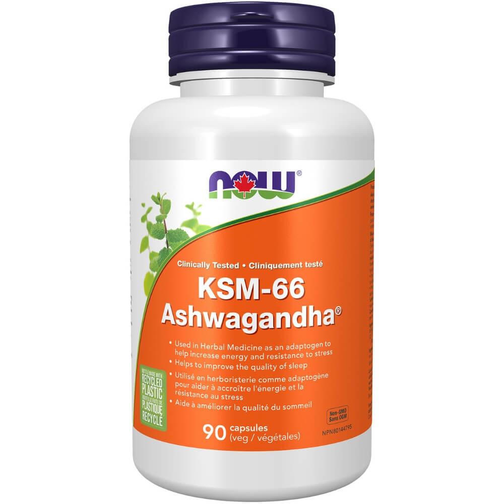 Now KSM66 Ashwagandha 600mg 90 Veg Capsules - Nutrition Plus