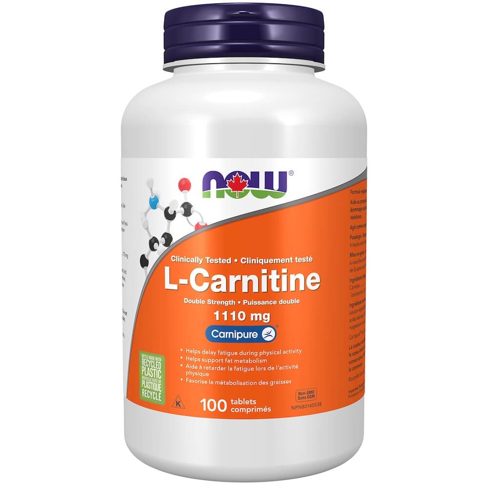 Now L-Carnitine 1,110mg 100 Tablet - Nutrition Plus