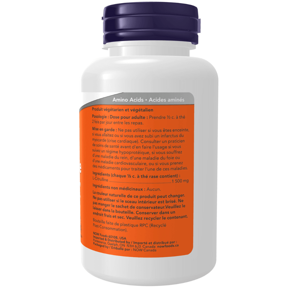Now L-Citrulline 113 Grams - Nutrition Plus
