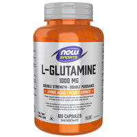 Thumbnail for Now L - Glutamine 1,000 mg 120 Veg Capsules - Nutrition Plus