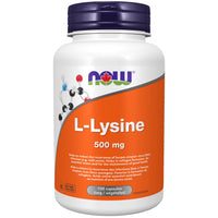Thumbnail for Now L - Lysine 500mg 100 Veg Capsules - Nutrition Plus