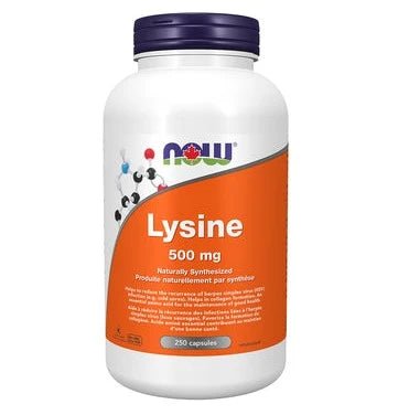 Now L - Lysine 500mg 250 Veg Capsules - Nutrition Plus