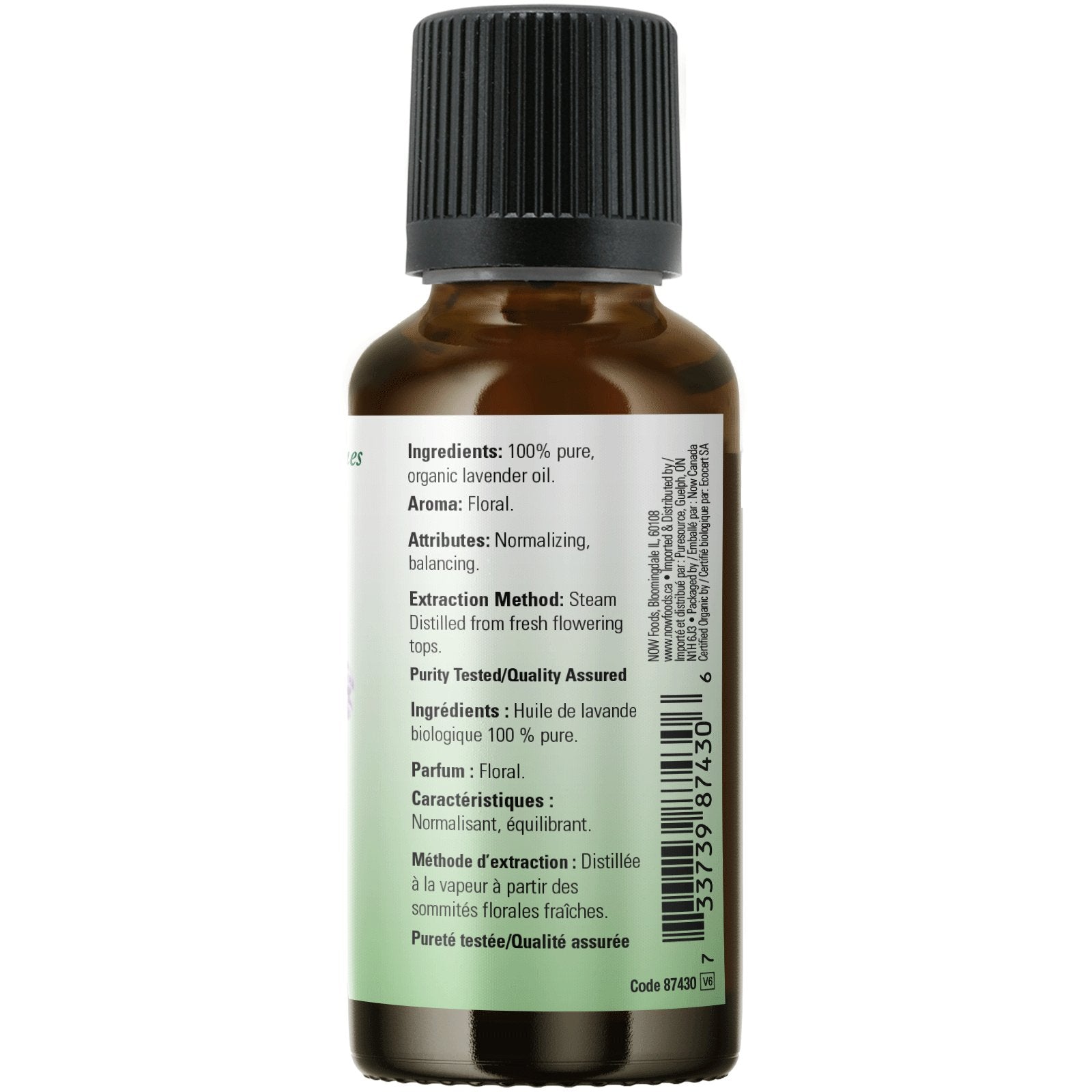 Now Lavender Oil, Organic 30mL - Nutrition Plus