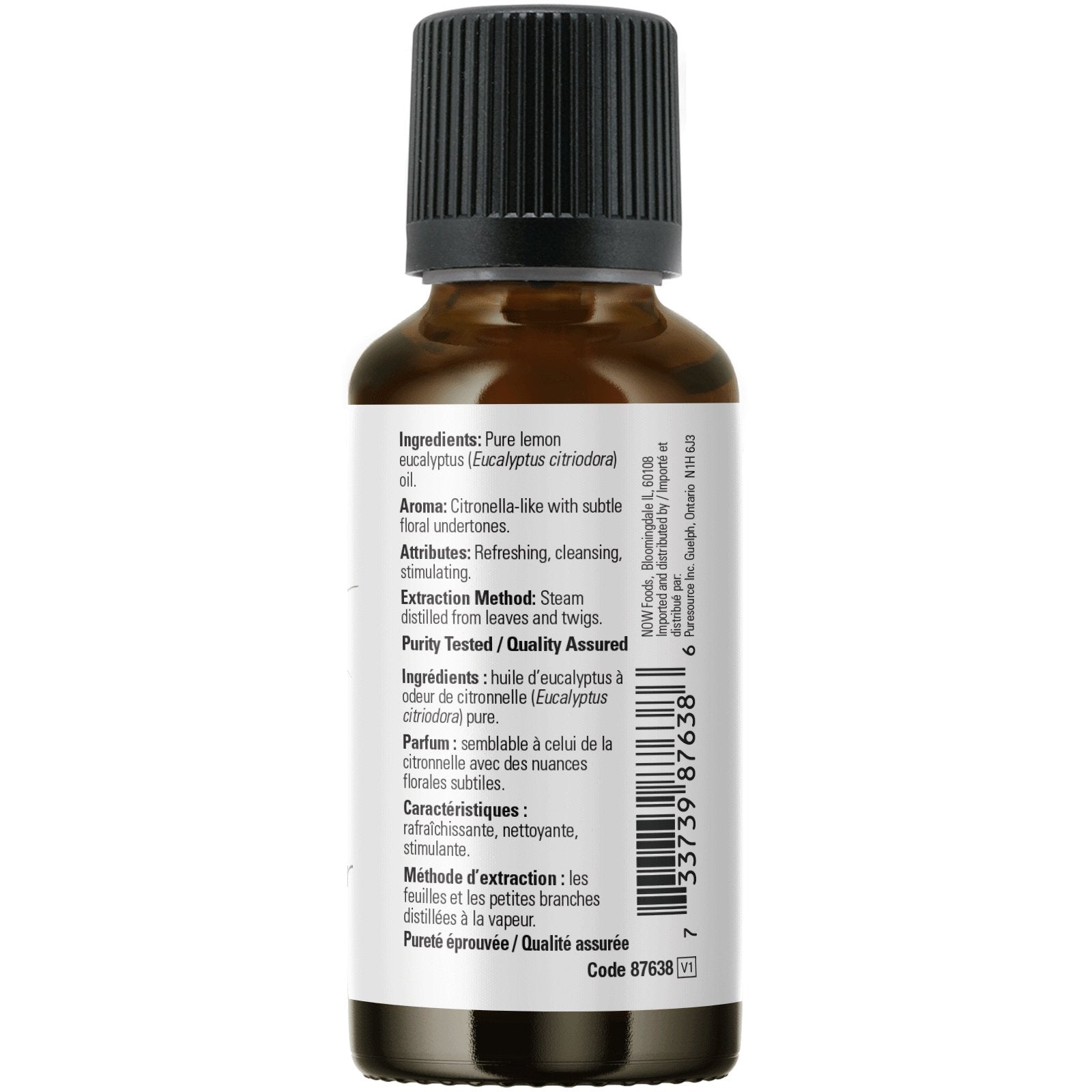 Now Lemon Eucalyptus Oil 30mL - Nutrition Plus