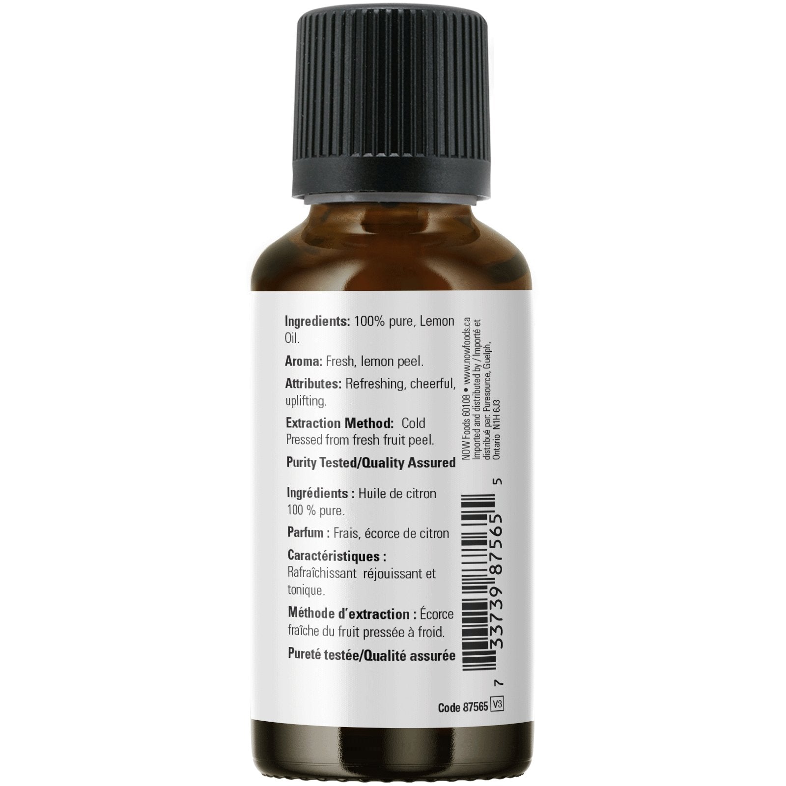 Now Lemon Oil 30mL - Nutrition Plus