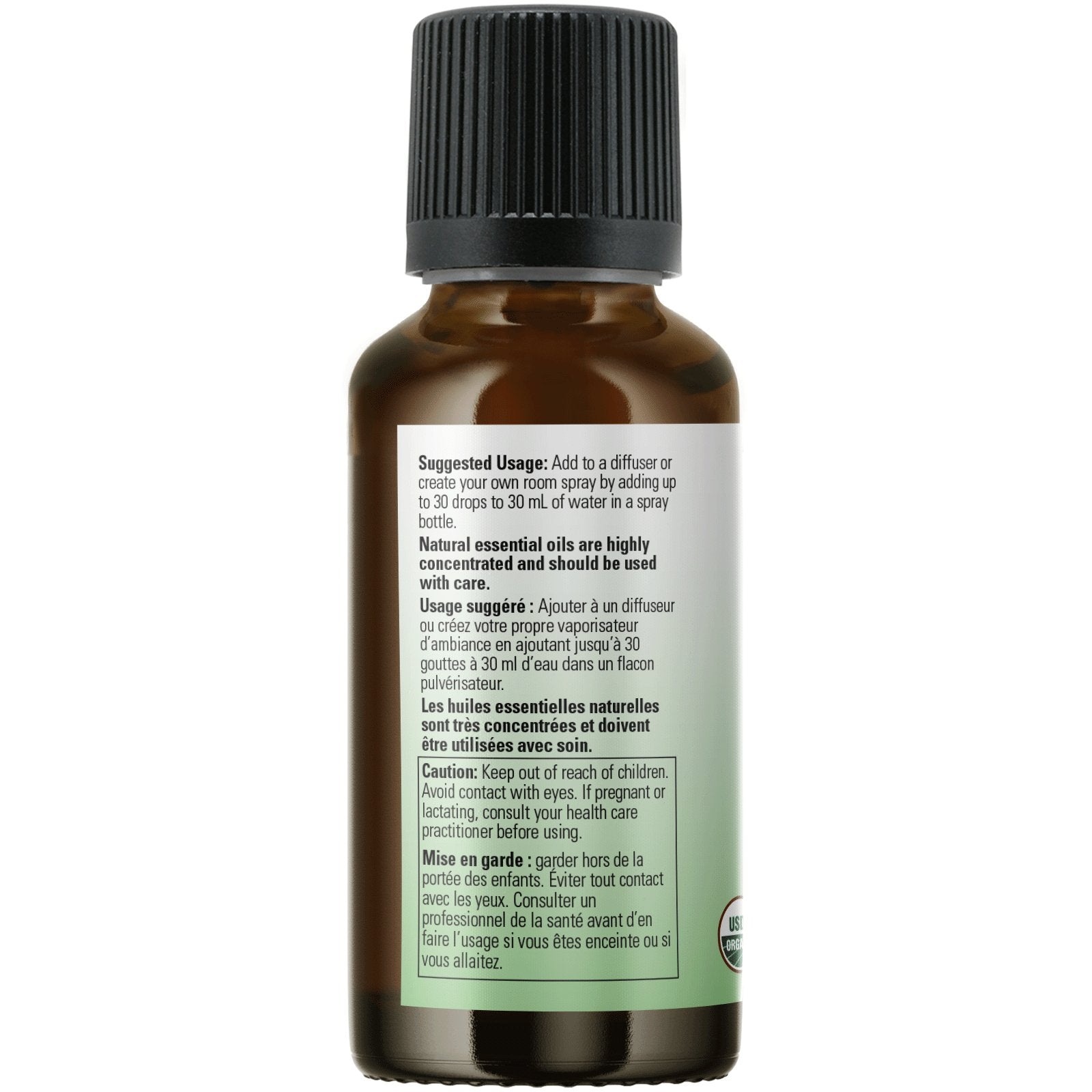 Now Lemongrass Oil, Organic 30mL - Nutrition Plus