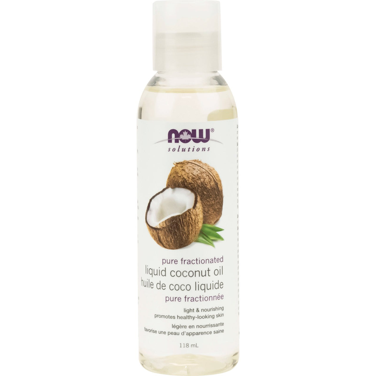 Now Liquid Coconut Oil, Pure Fractionated - Nutrition Plus