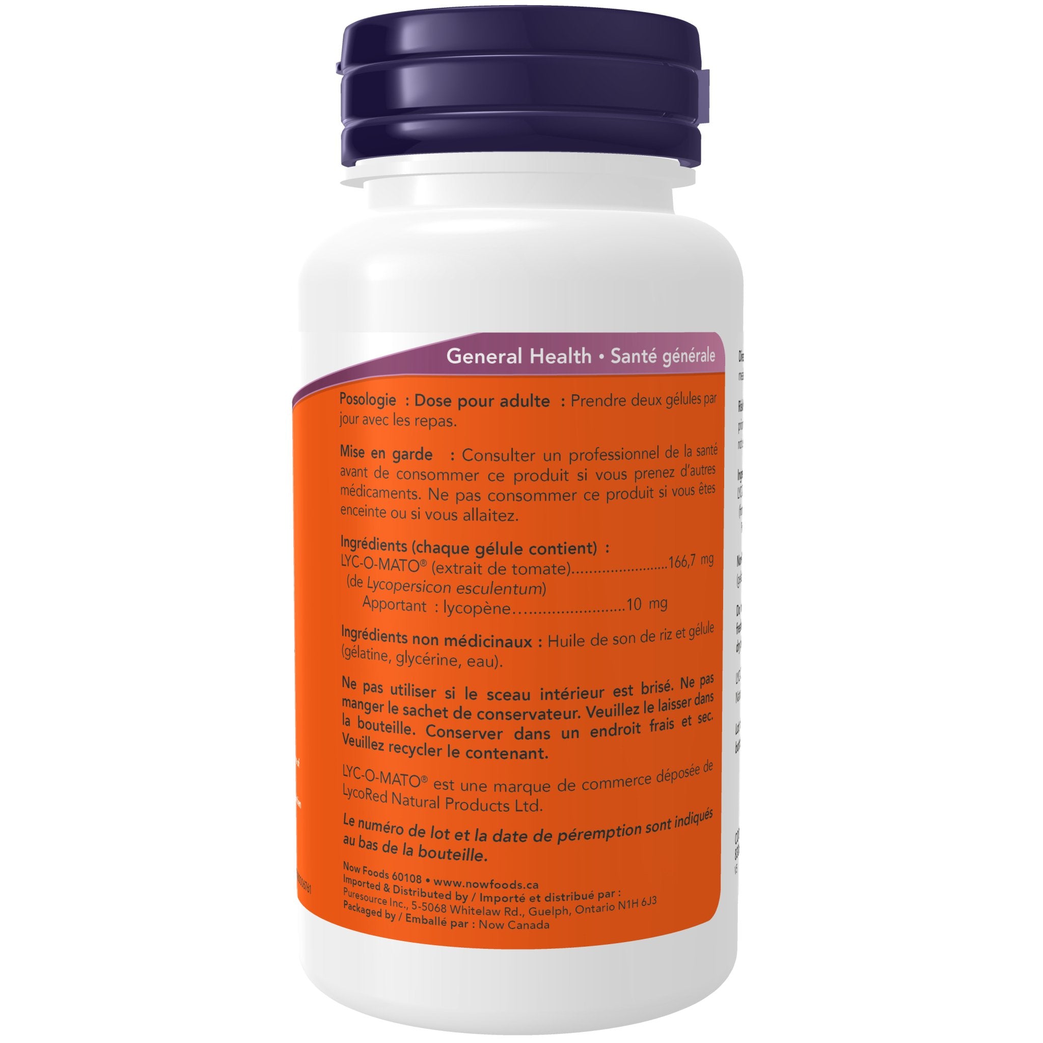 Now Lycopene 10mg 60 Softgels - Nutrition Plus