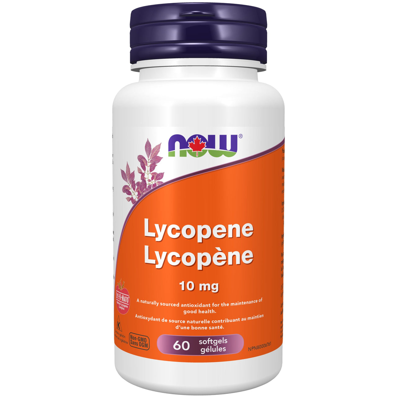 Now Lycopene 10mg 60 Softgels - Nutrition Plus