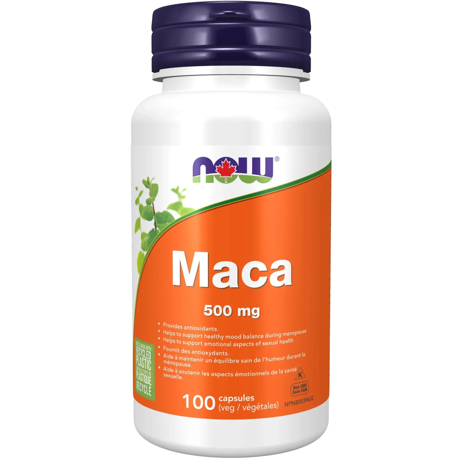 Now Maca 500mg 100 Veg Capsules - Nutrition Plus