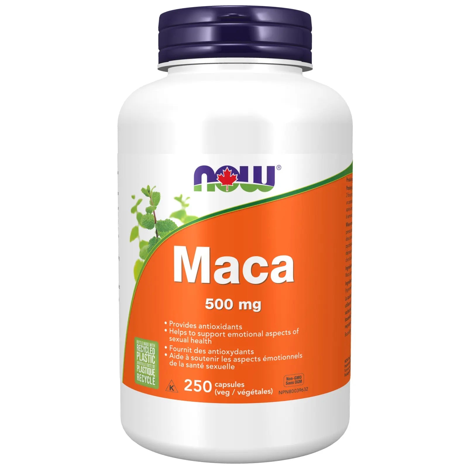 Now Maca 500mg 250 Veg Capsules - Nutrition Plus