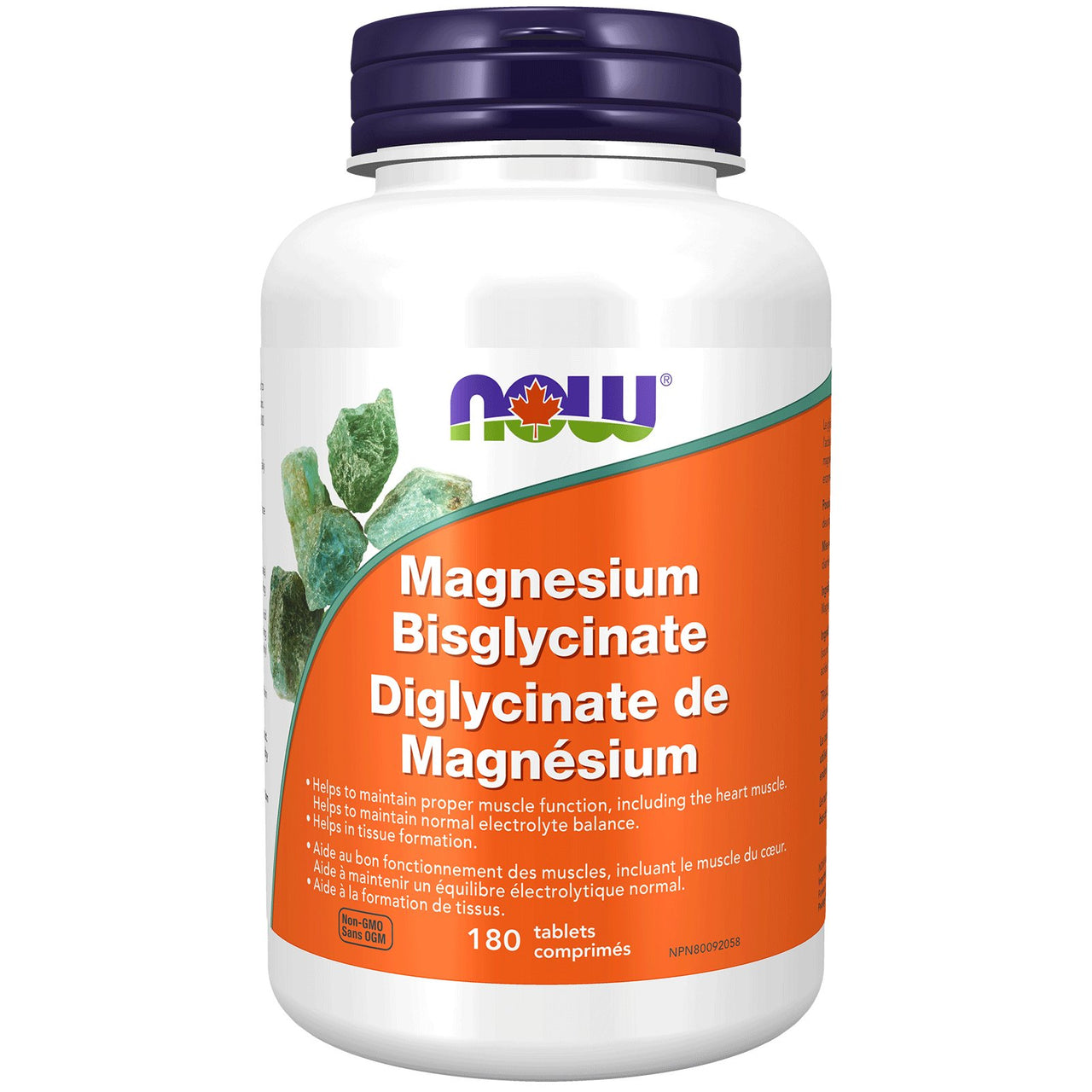 Now Magnesium Bisglycinate 100mg 180 Tablets - Nutrition Plus