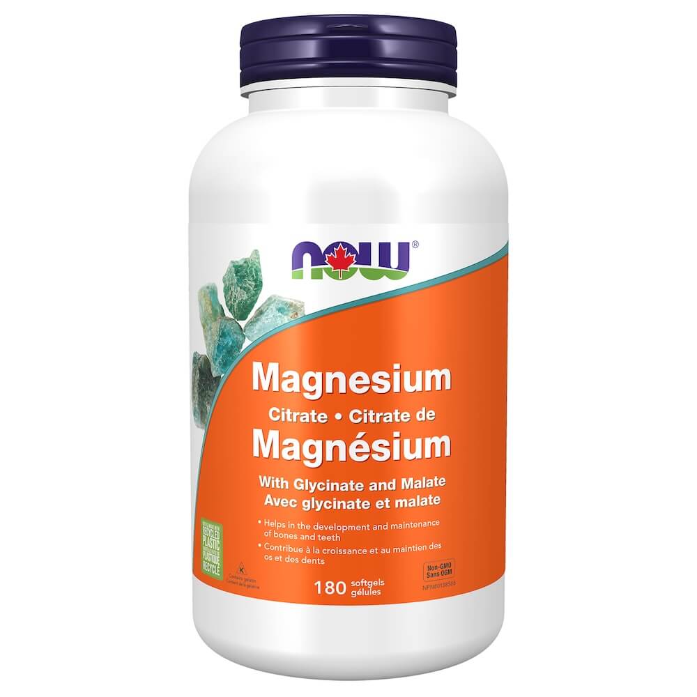 Now Magnesium Citrate 180 Softgels - Nutrition Plus