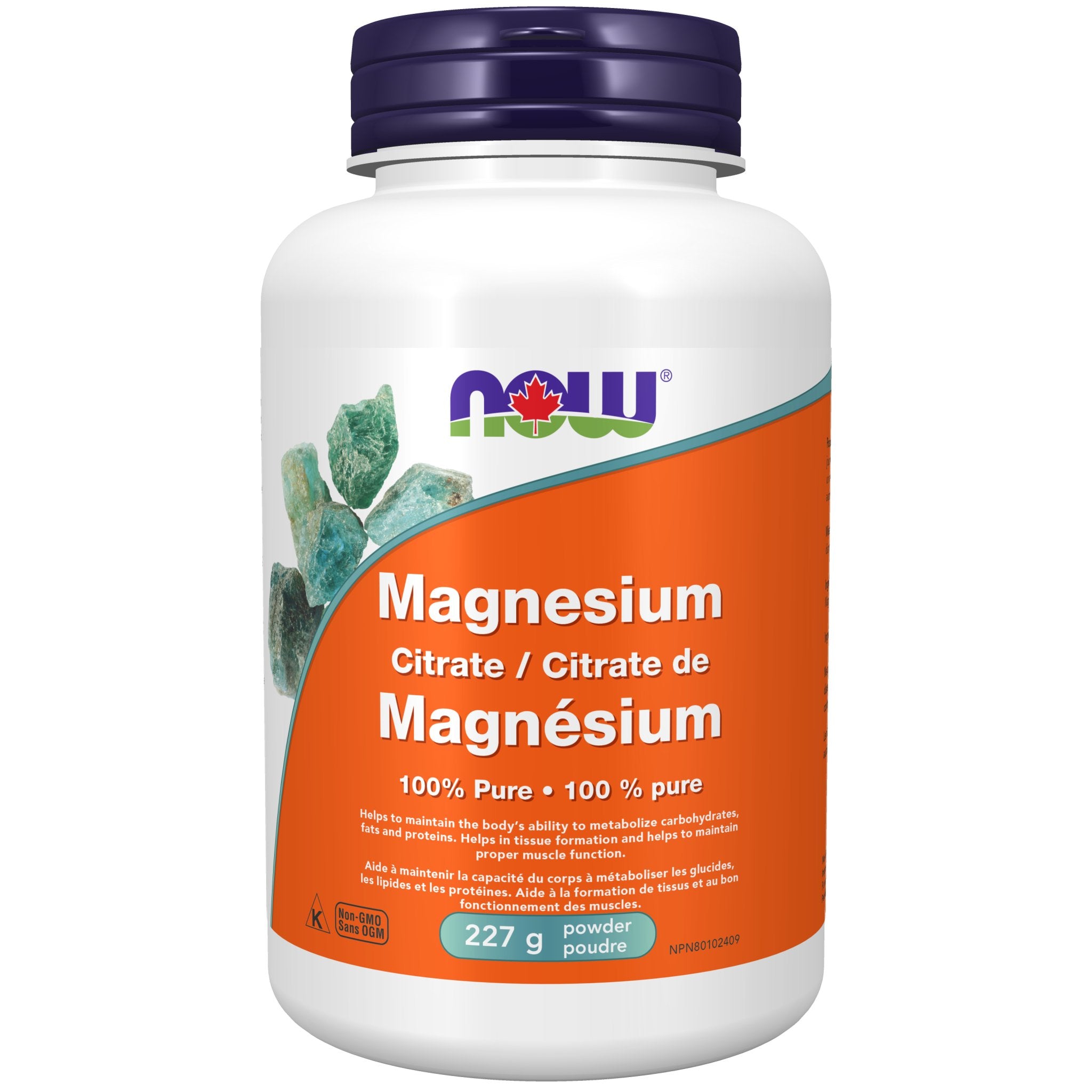 Now Magnesium Citrate Powder 227 Grams - Nutrition Plus