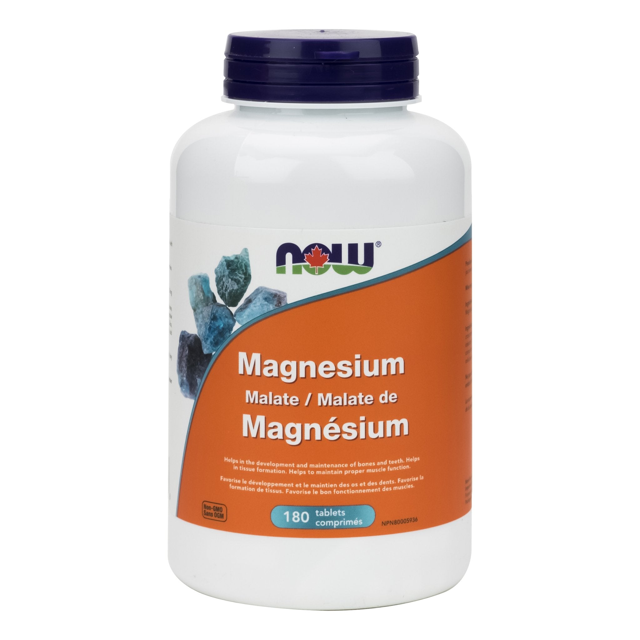 Now Magnesium Malate 180 Tablets - Nutrition Plus