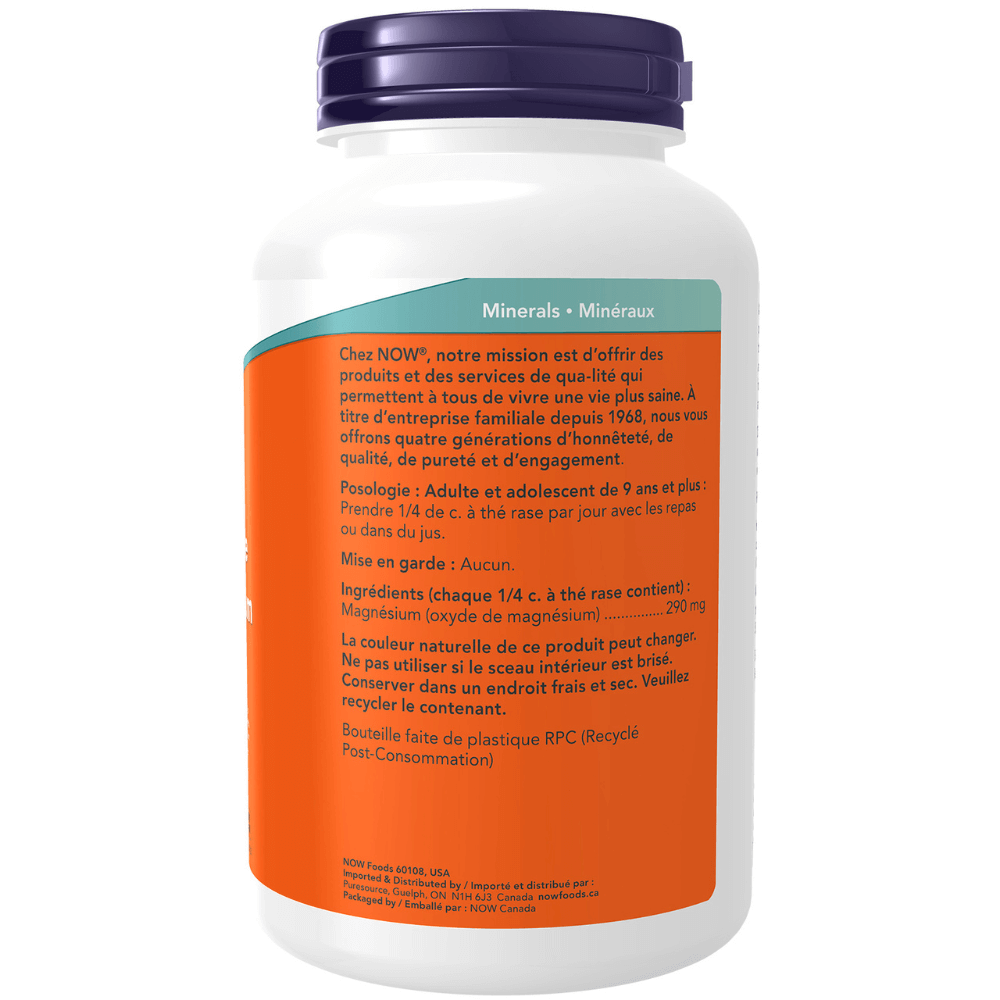 Now Magnesium Oxide Powder 227 Grams - Nutrition Plus