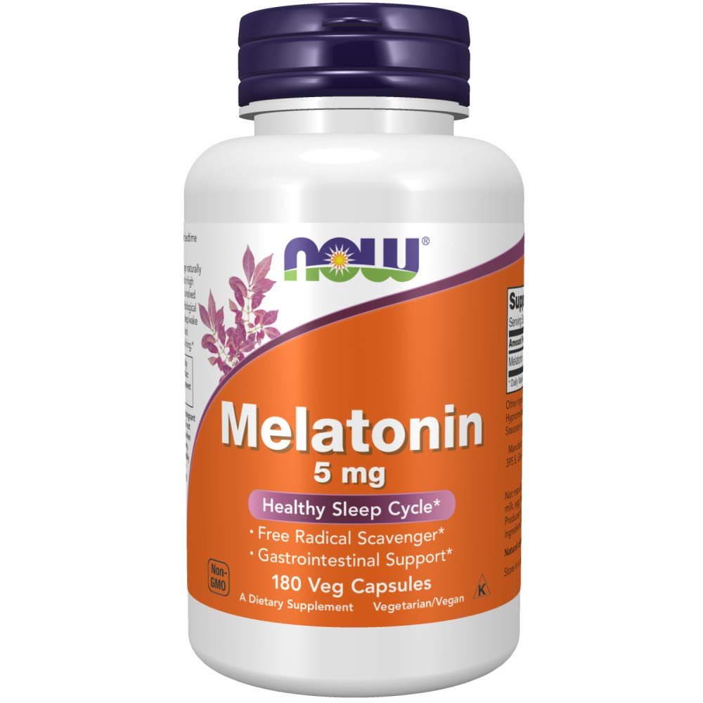 Now Melatonin 5mg Veg Capsules - Nutrition Plus