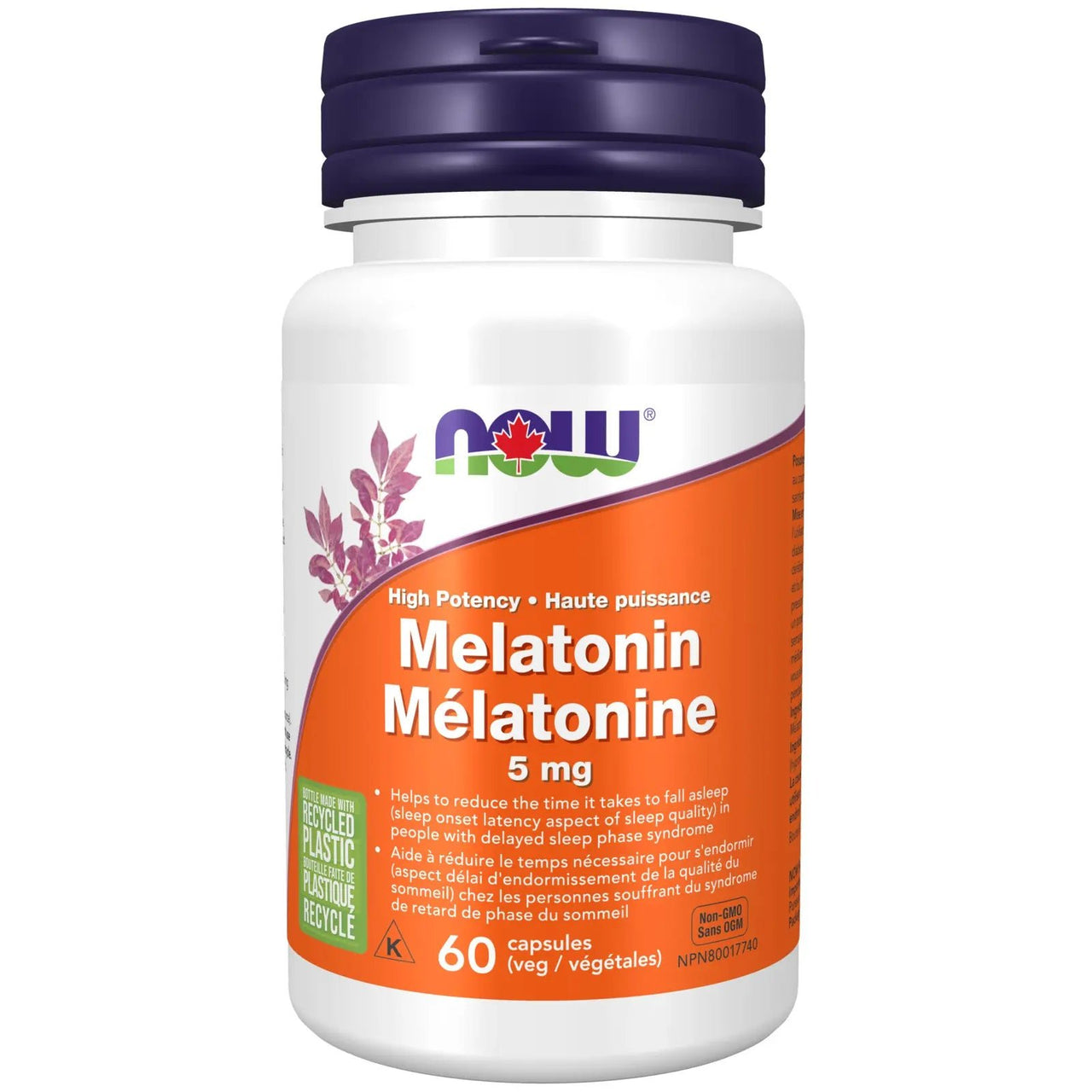 Now Melatonin 5mg Veg Capsules - Nutrition Plus