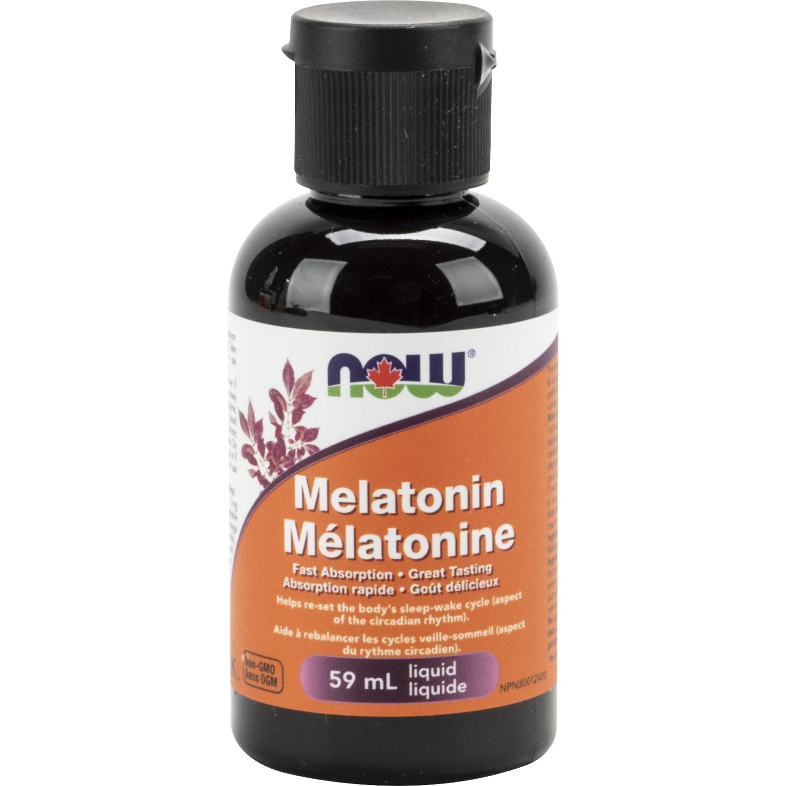 Now Melatonin Liquid Vanilla Citrus 59mL - Nutrition Plus