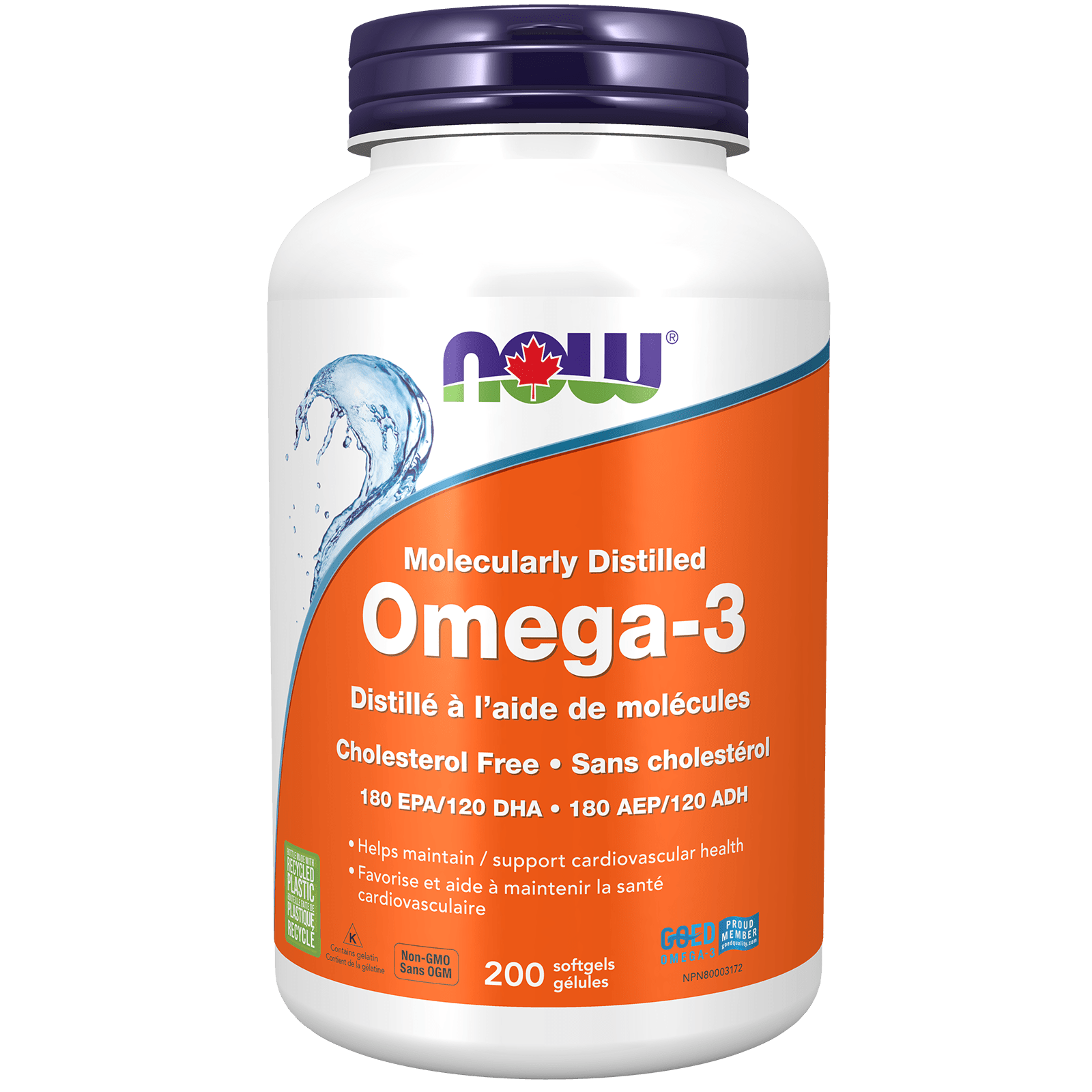 Now Omega - 3 1,000mg 200 Softgels - Nutrition Plus