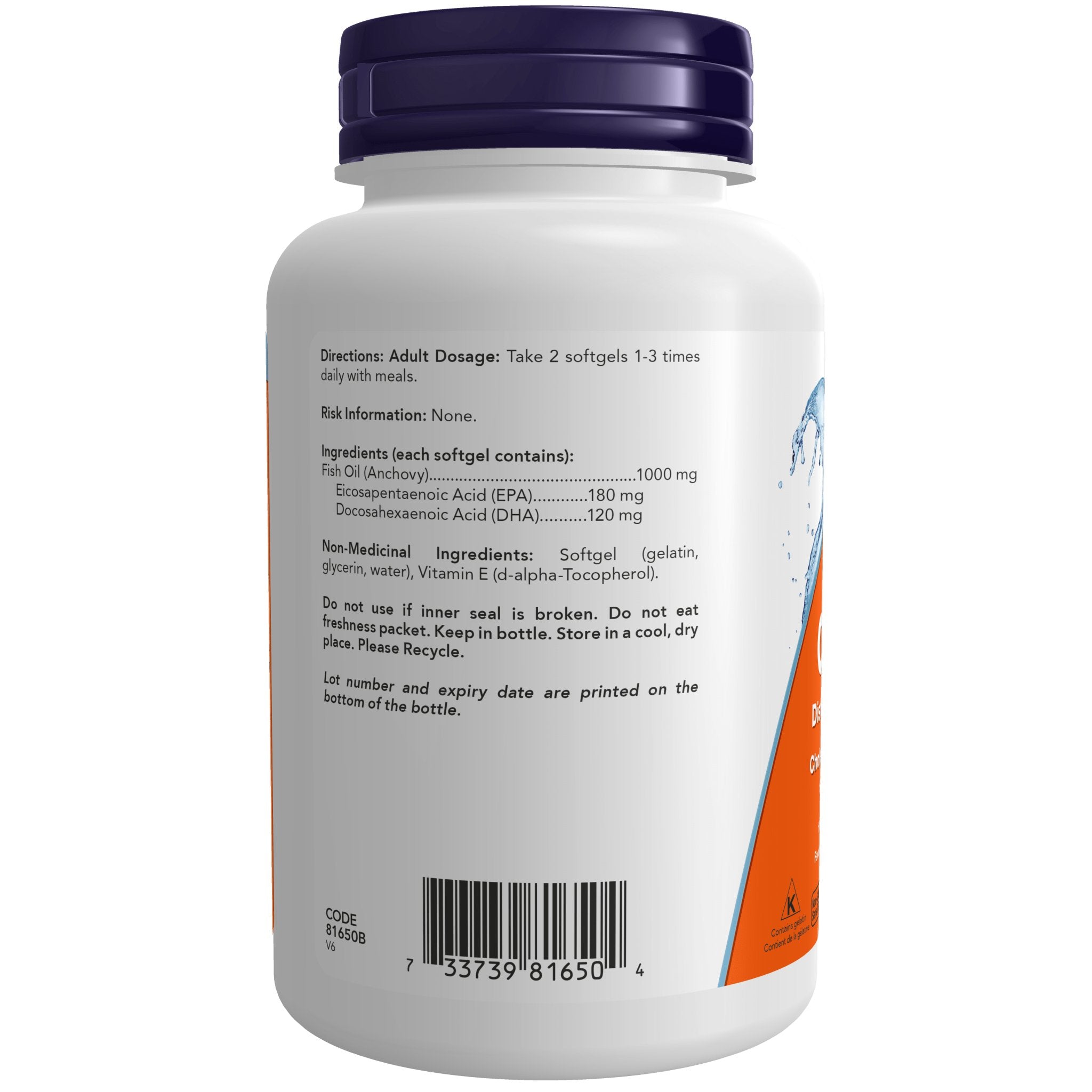 Now Omega - 3 1,000mg 200 Softgels - Nutrition Plus