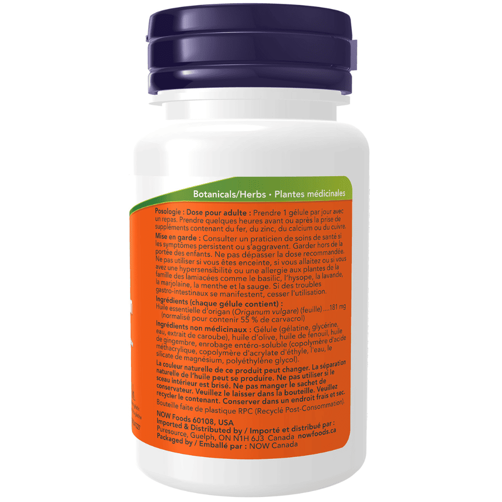 Now Oregano oil 90 Softgels - Nutrition Plus