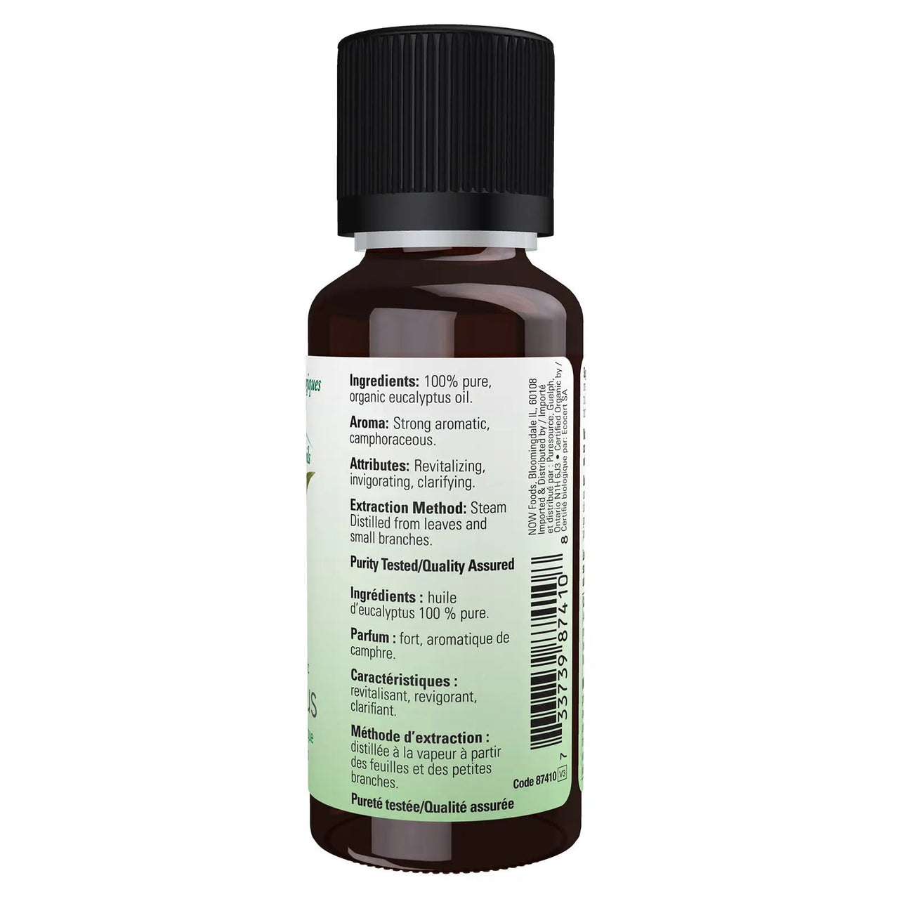 Now Organic Eucalyptus Oil 30mL - Nutrition Plus