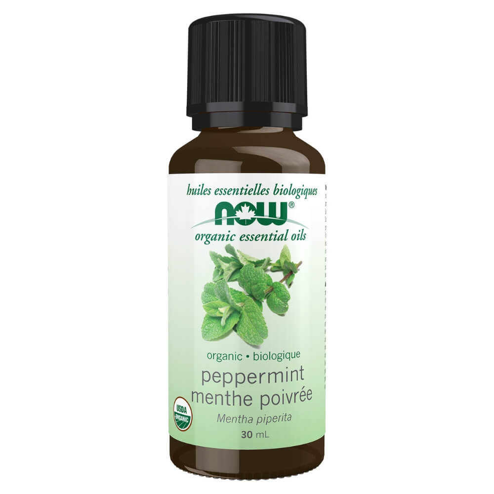 Now Organic Peppermint Essential Oil 30mL - Nutrition Plus