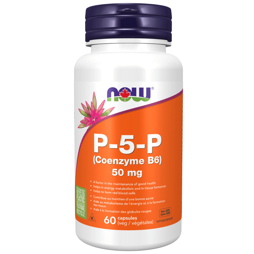 Now P-5-P Coenzyme B6 50 mg 60 Capsules - Nutrition Plus