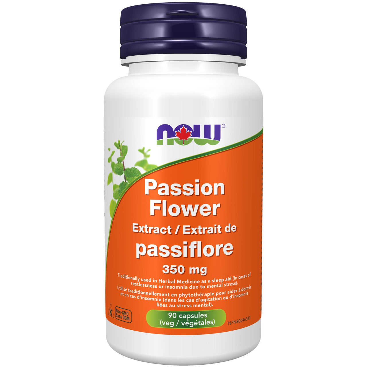 Now Passion Flower Extract 90 Veg Capsules - Nutrition Plus