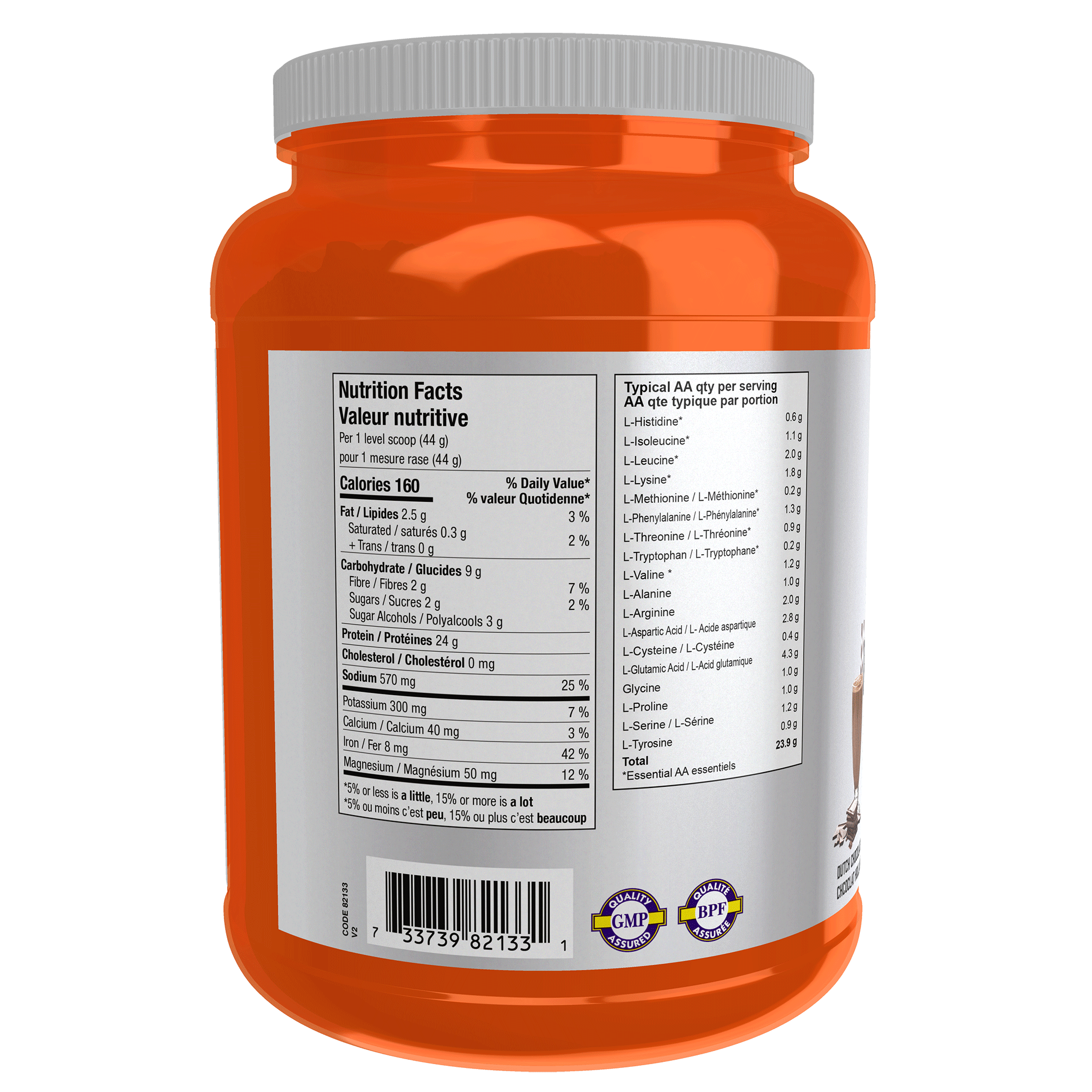 Now Pea Protein Dutch Chocolate 907 Grams - Nutrition Plus