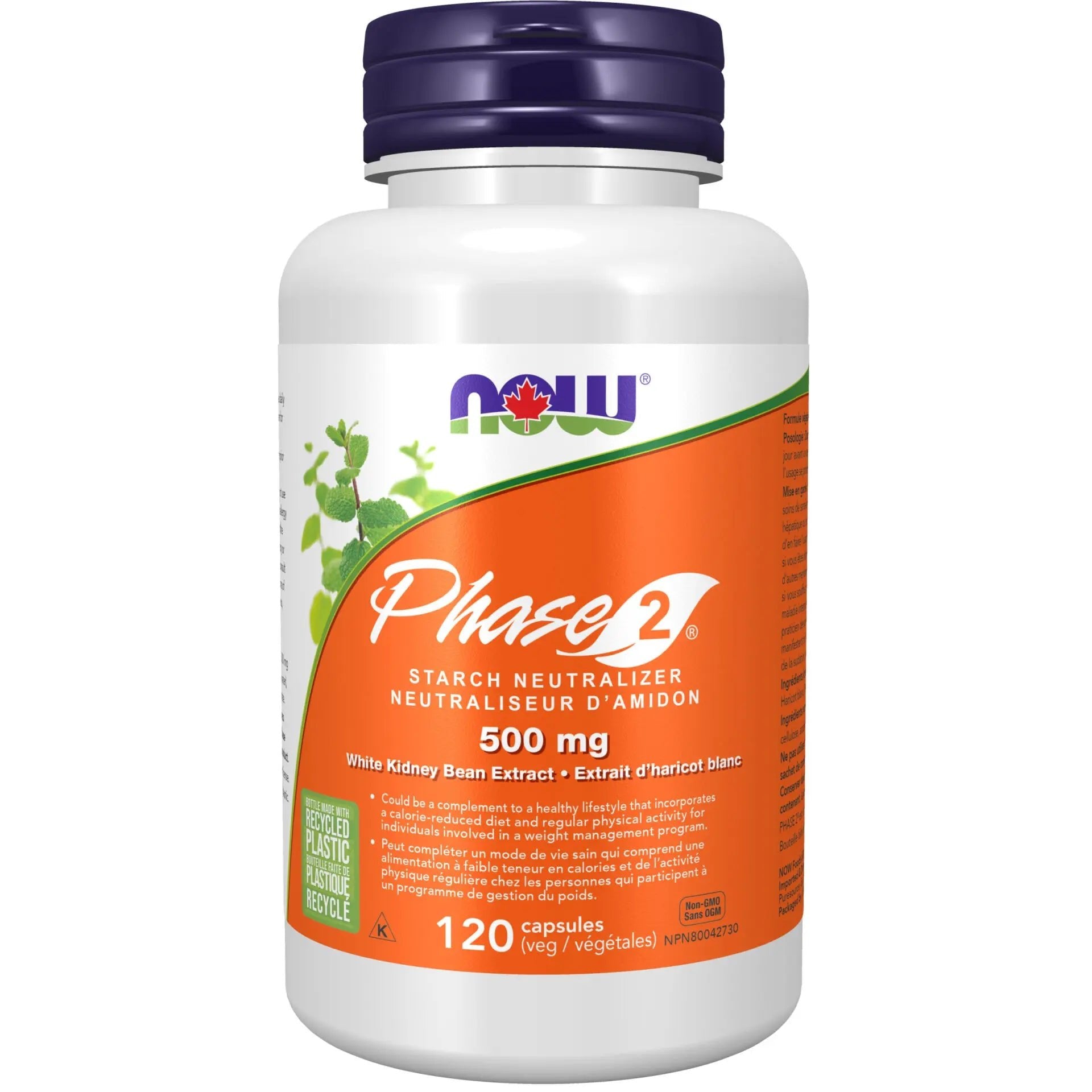 Now Phase - 2® Starch Neutralizer 500mg 120 Veg Capsules - Nutrition Plus